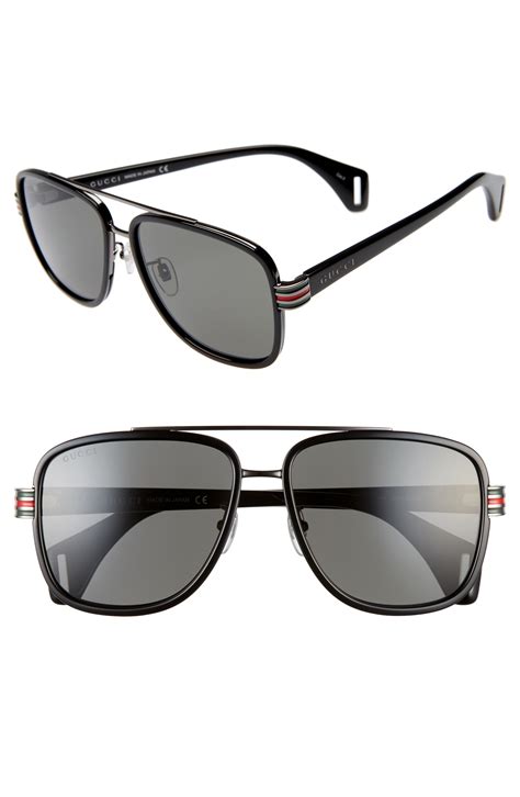 big black gucci sunglasses|Gucci black sunglasses for men.